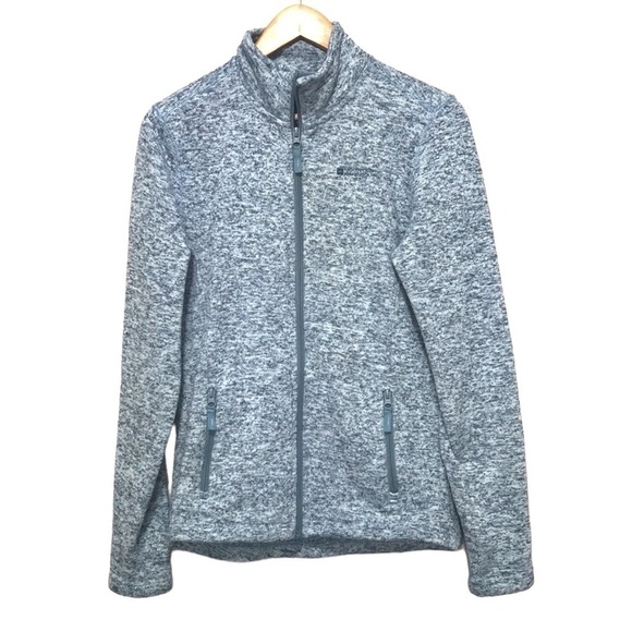 MOUNTAIN Warehouse Idris full zip Womens Fleece Jacket light blue size 12 - Picture 1 of 10